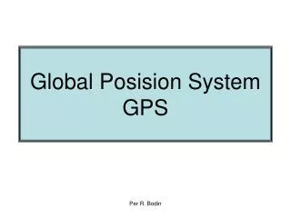Global Posision System GPS