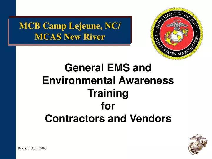 general ems and environmental awareness training for contractors and vendors
