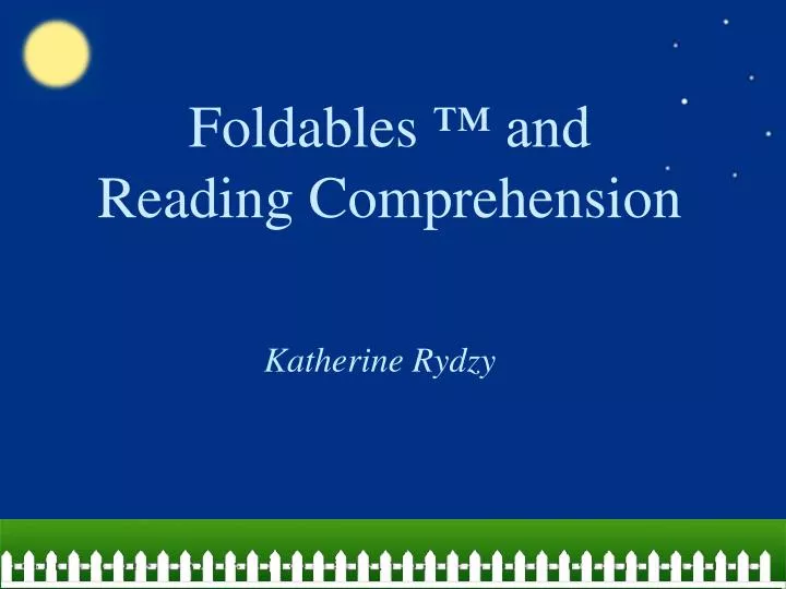 foldables and reading comprehension