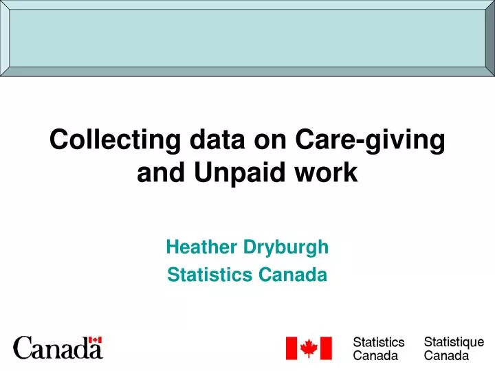 collecting data on care giving and unpaid work