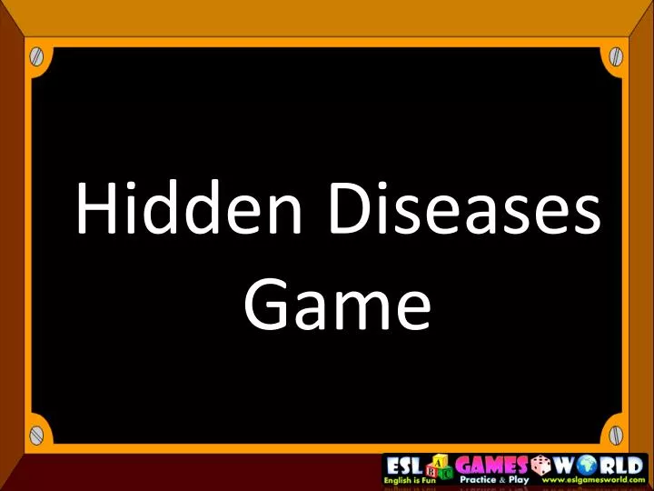 hidden diseases game