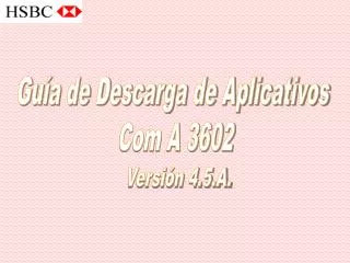 Guía de Descarga de Aplicativos Com A 3602