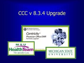 CCC v 8.3.4 Upgrade