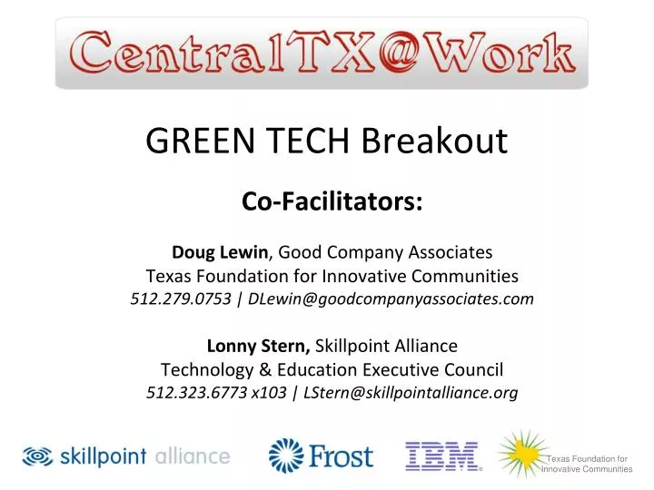 green tech breakout