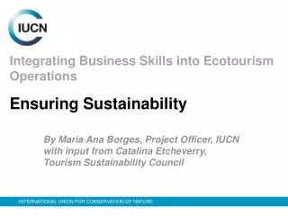 Integrating Business Skills into Ecotourism Operations