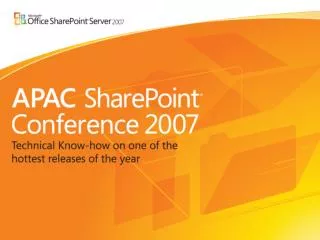 ARC06 SharePoint Search Deployment