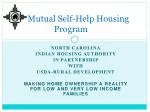 Mutual Self-Help Housing Program - slide 1