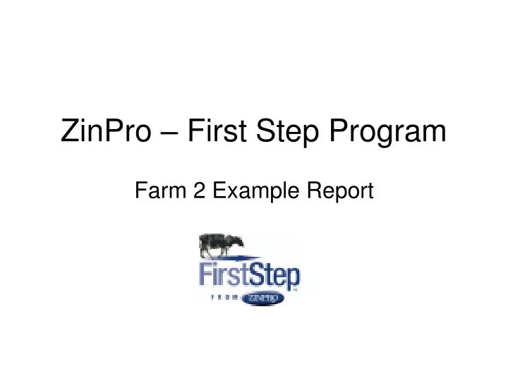 zinpro first step program