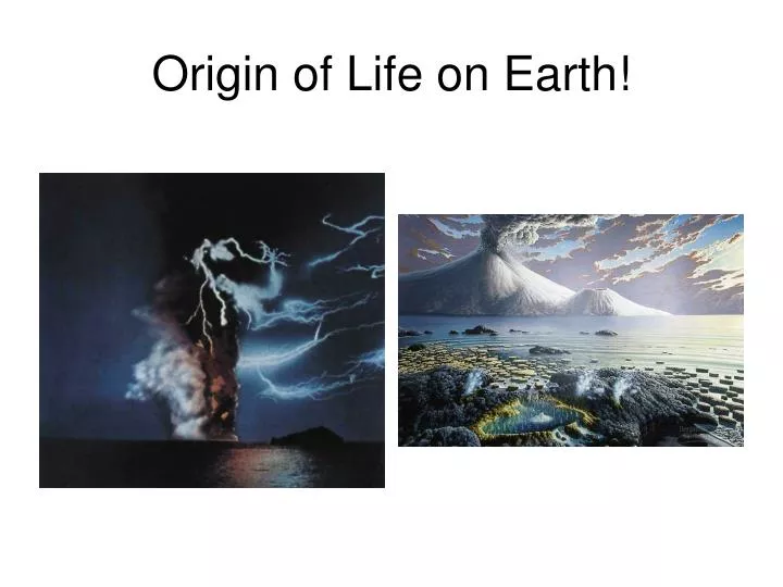 origin of life on earth