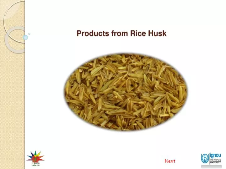 products from rice husk