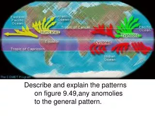 describe and explain the patterns on figure 9 49 any anomolies to the general pattern