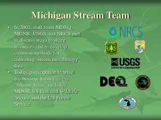 Michigan Stream Team