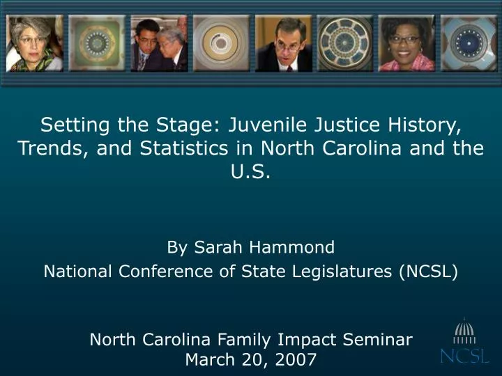 setting the stage juvenile justice history trends and statistics in north carolina and the u s