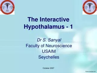The Interactive Hypothalamus - 1