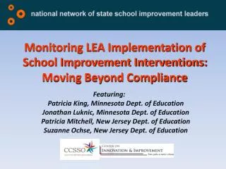 Monitoring LEA Implementation of School Improvement Interventions: Moving Beyond Compliance