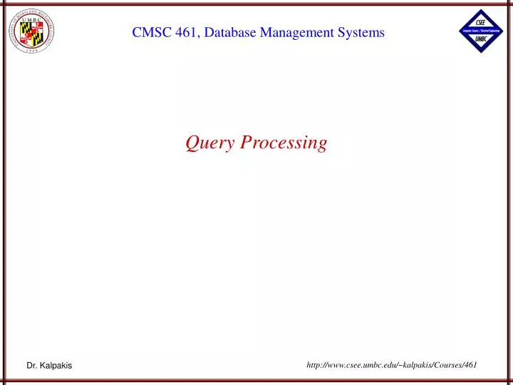query processing