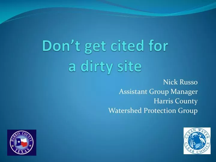 don t get cited for a dirty site