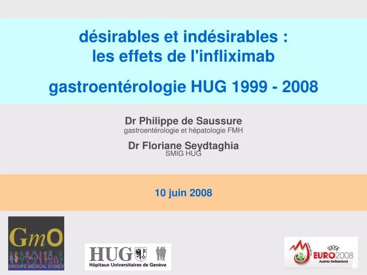 d sirables et ind sirables les effets de l infliximab gastroent rologie hug 1999 2008