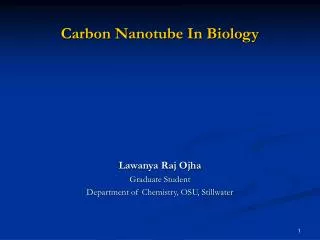 Carbon Nanotube In Biology
