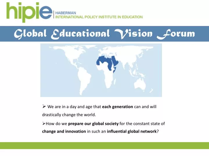 global educational vision forum