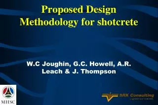 Proposed Design Methodology for shotcrete