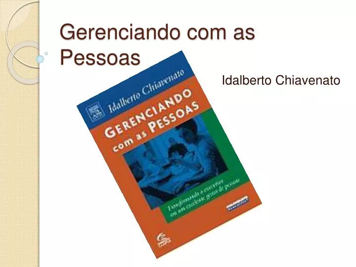 gerenciando com as pessoas