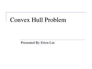 Convex Hull Problem