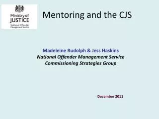 Mentoring and the CJS