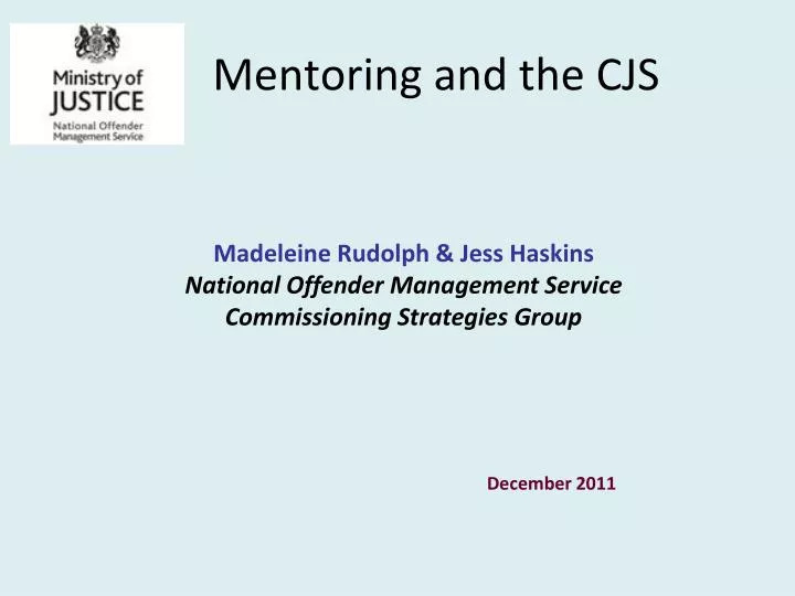 mentoring and the cjs