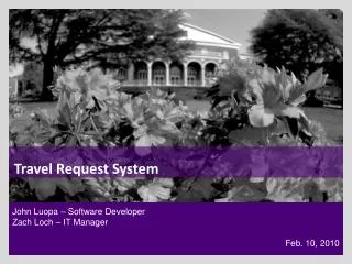 Travel Request System