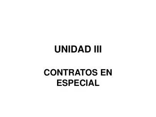 unidad iii