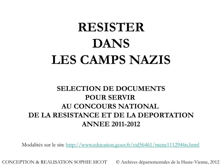 resister dans les camps nazis
