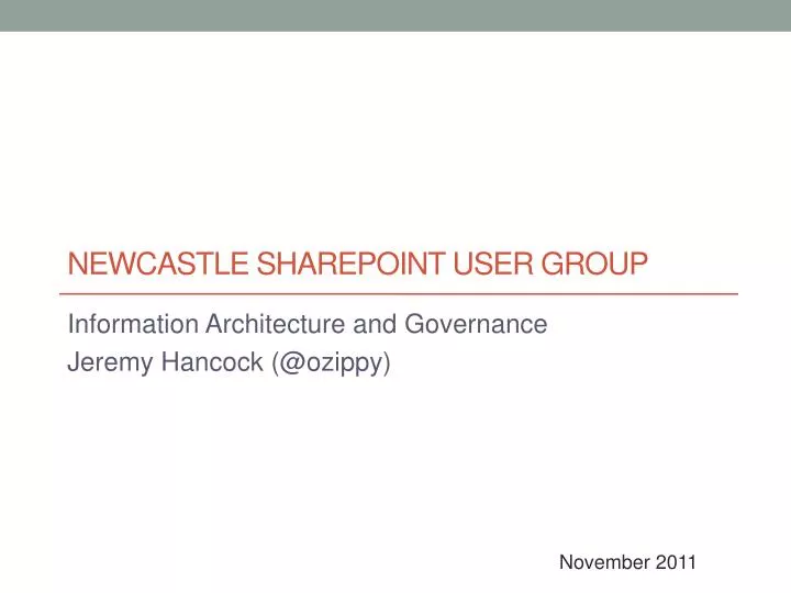 newcastle sharepoint user group