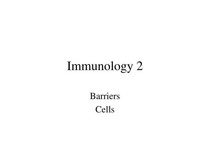 immunology 2