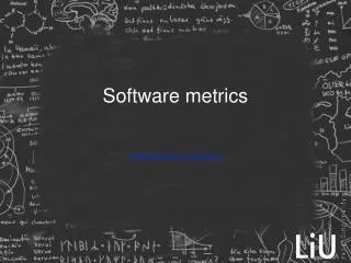 Software metrics