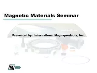 Magnetic Materials Seminar
