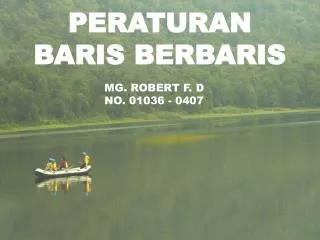 PERATURAN BARIS BERBARIS