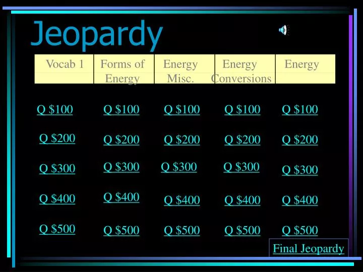 jeopardy