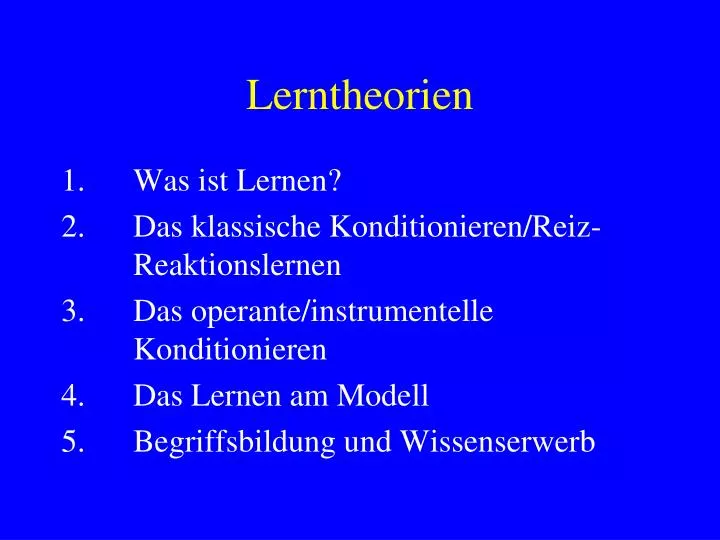 lerntheorien