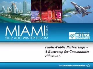 Public-Public Partnerships – A Bootcamp for Communities Hibiscus A