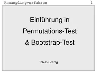 einf hrung in permutations test bootstrap test