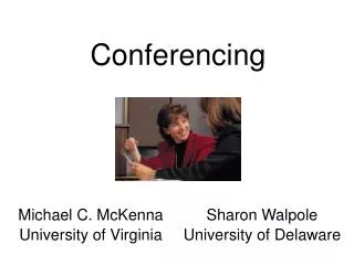 Michael C. McKenna University of Virginia