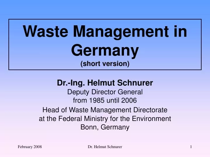 waste management in germany short version