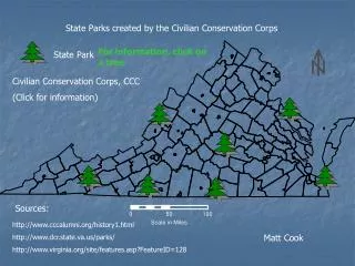 State Parks created by the Civilian Conservation Corps