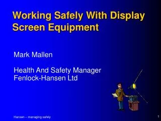 Working Safely With Display Screen Equipment