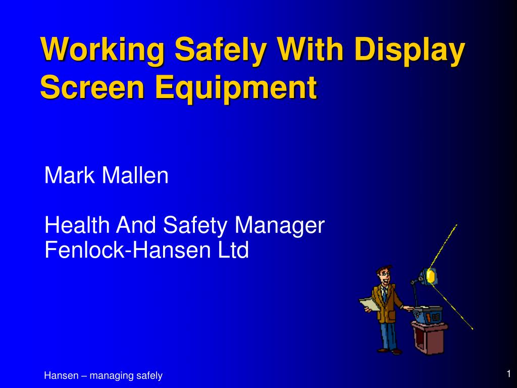 PPT - Working Safely With Display Screen Equipment PowerPoint ...