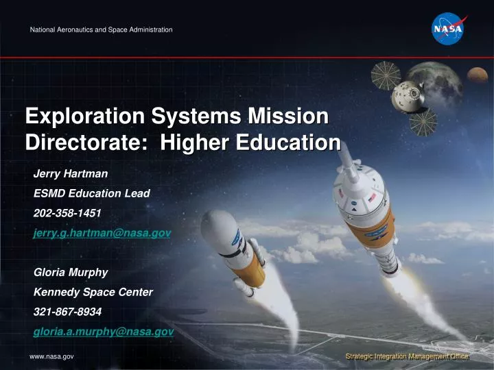 exploration systems mission directorate higher education