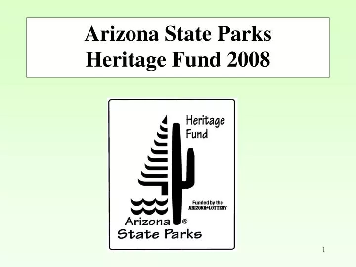 arizona state parks heritage fund 2008