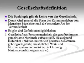 gesellschaftsdefinition