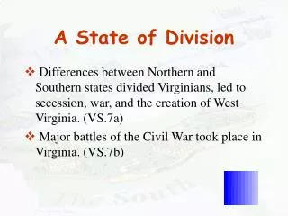 A State of Division